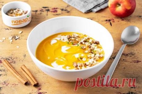 Сладкий тыквенный крем-суп с корицей - пошаговый рецепт с фото на Повар.ру