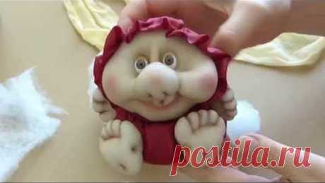 Кукла неваляшка из колготок. Чулочная техника. Doll from stocking, Roly-poly doll.
