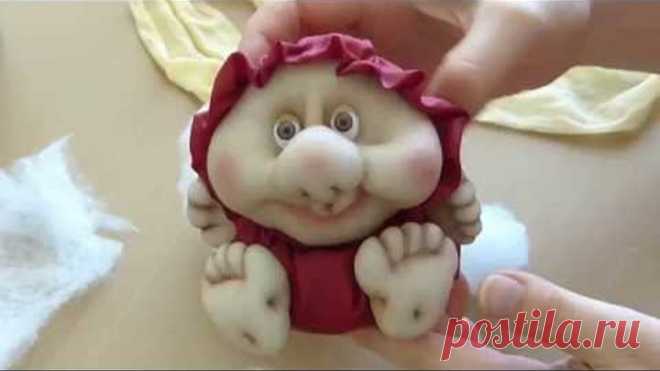 Кукла неваляшка из колготок. Чулочная техника. Doll from stocking, Roly-poly doll.