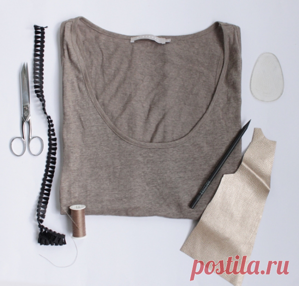 Майка с погонами (DIY) / Декор / Модный сайт о стильной переделке одежды и интерьера