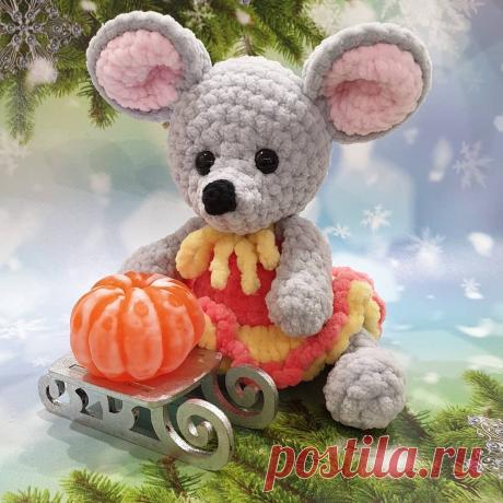 Вязаная мышка Мия схема крючком | Hi Amigurumi