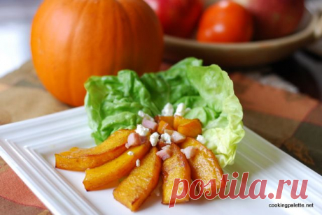 Салат с тыквой, мягким сыром и беконом - Cooking Palette » Cooking Palette