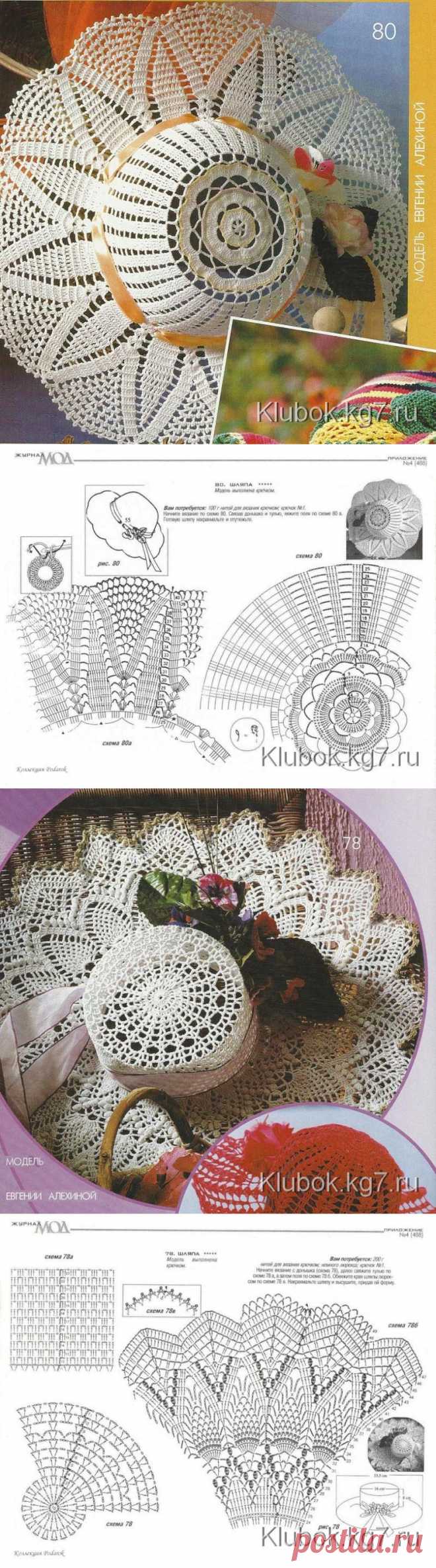 Ажурные шляпки