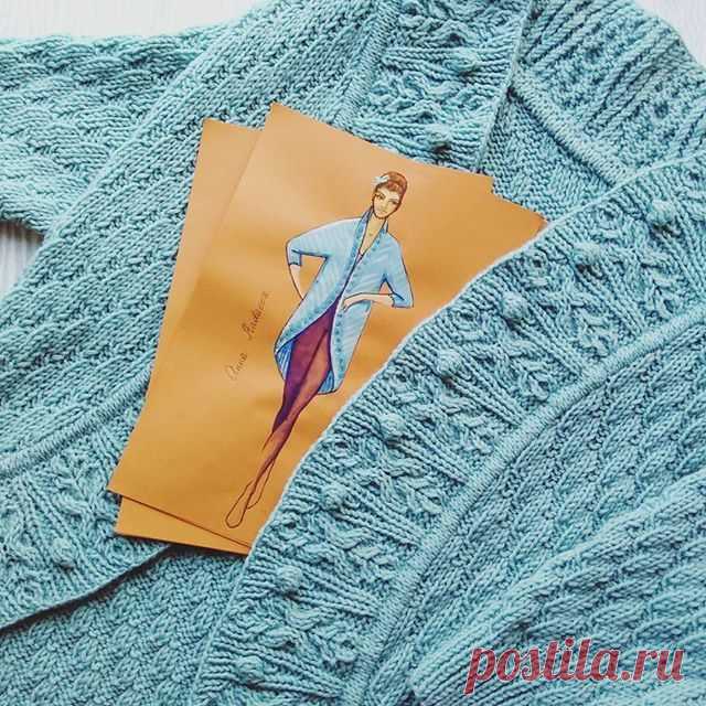 Кардиган спицами для беременных