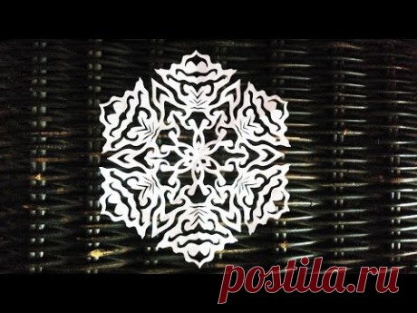 How to make a paper snowflake СНЕЖИНКА ИЗ БУМАГИ КАК ВЫРЕЗАТЬ СНЕЖИНКУ How to cut snowflakes