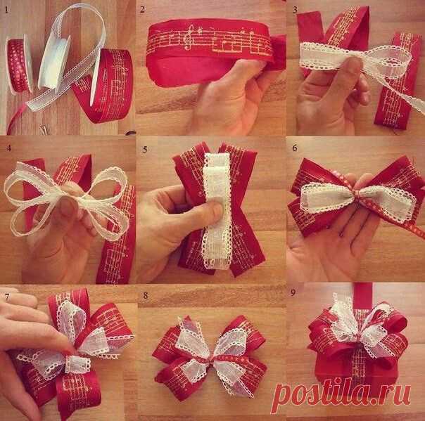 Разные способы завязывания банта — DIYIdeas