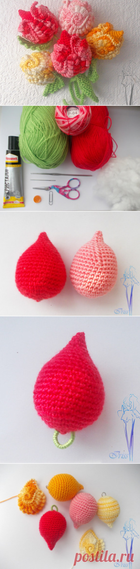 Мини-тюльпаны с лепестками фриформ - Ярмарка Мастеров - ручная работа, handmade