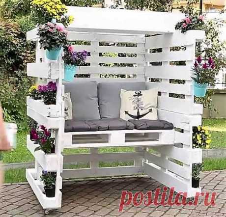 Как можно использовать поддоны в саду — DIYIdeas