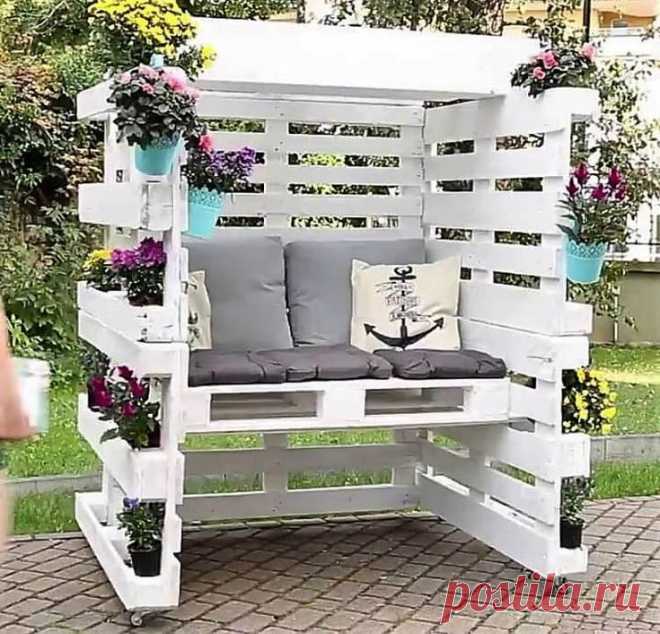 Как можно использовать поддоны в саду — DIYIdeas