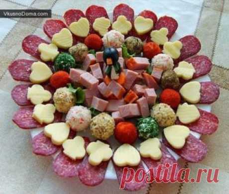 Красивая подача нарезки — Кулинарная книга - рецепты с фото