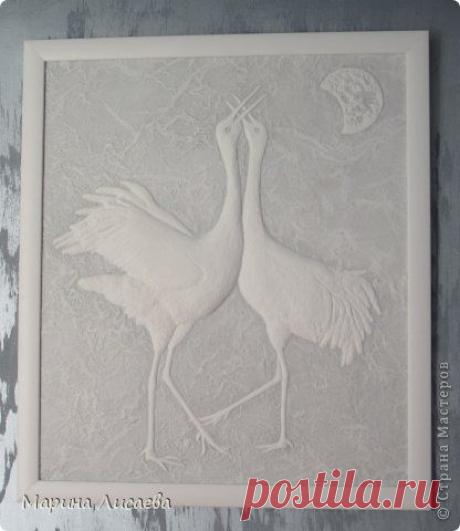 Панно - барельеф &quot;Журавли&quot; | Страна Мастеров