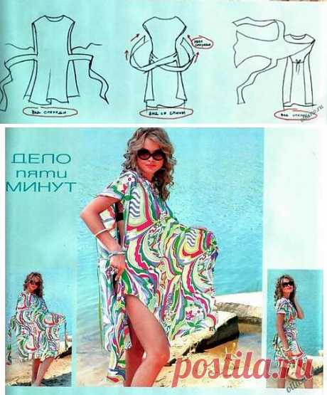 Платье-туника за 10 минут | Отлично! Школа моды, декора и актуального рукоделия