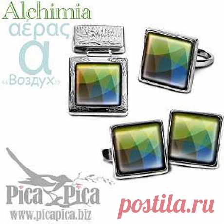 Гарнитур украшений Duet от Бога Борея | Ювелирные украшения с эмалью