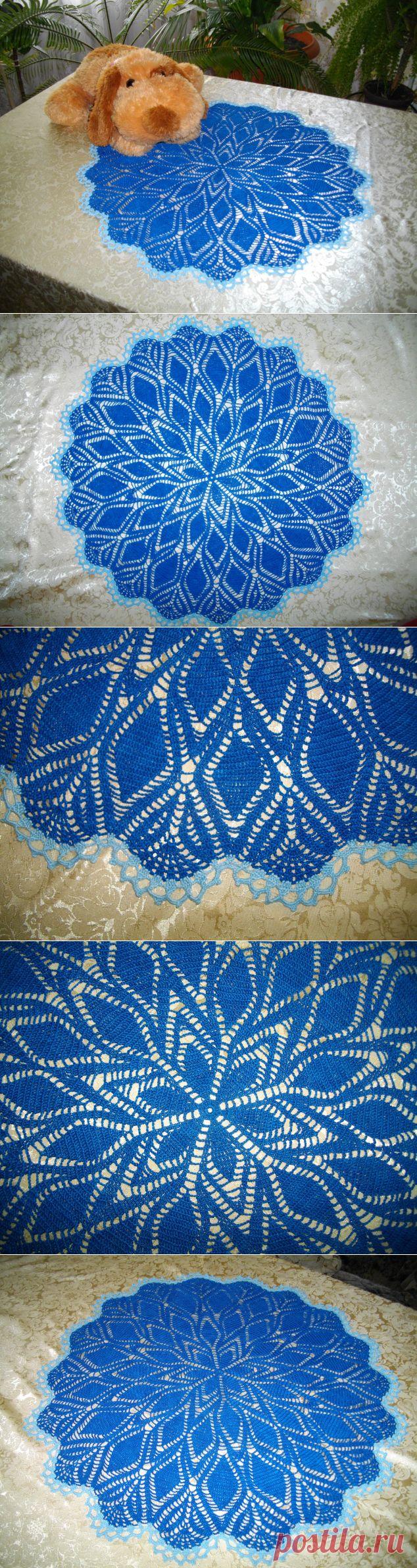 Салфетка "Дуновение ветра" / Вязание крючком / Вязание крючком. Ваши работы