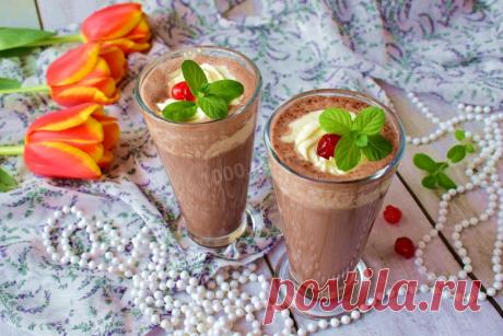 Молочный коктейль с какао рецепт с фото пошагово - 1000.menu