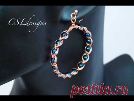 Egyptian style wirework earrings - YouTube