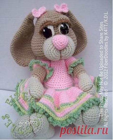 Peeps the Little Girl Bunny-  Ravelry: This pattern is available for download for $6.20.