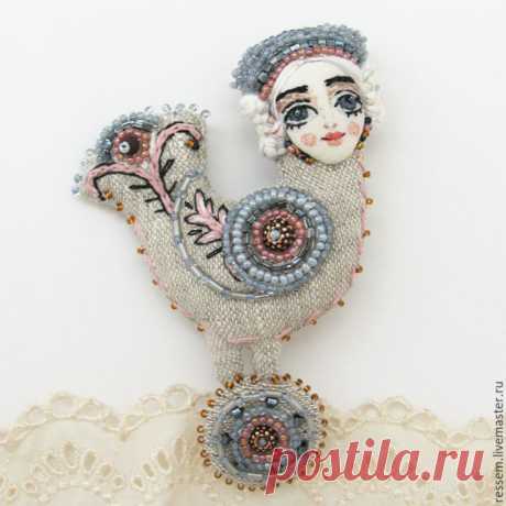 Брошки Сирин — Сделай сам, идеи для творчества - DIY Ideas