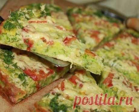 Пицца из кабачка