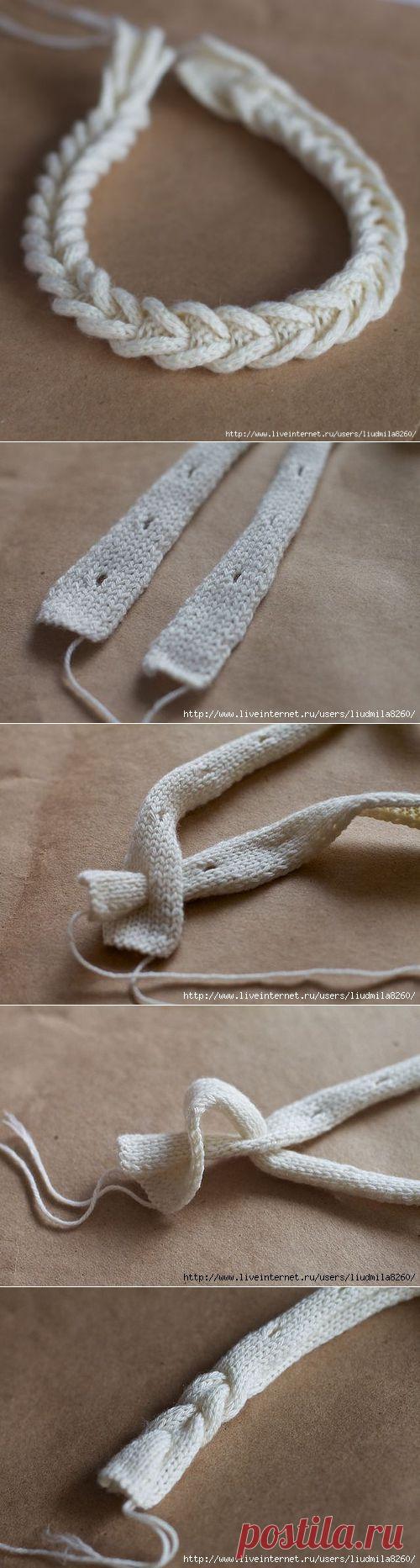 Рукодельные хитрости. Вяжем косичку | Наш дом