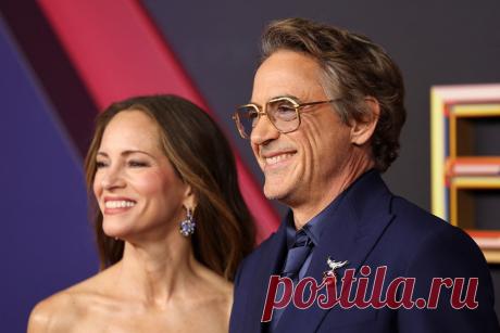 Роберт Дауни с женой