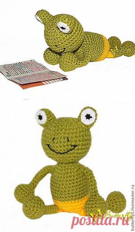 Лягушонок Ква крючком - Ярмарка Мастеров - ручная работа, handmade