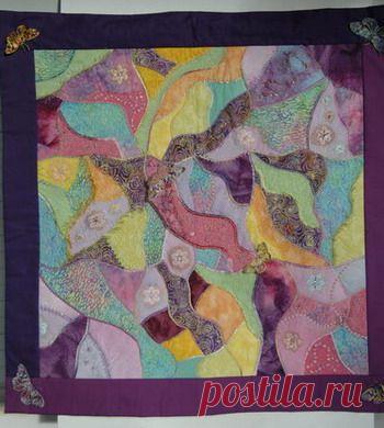 Лоскутное шитье - криволинейное крейзи