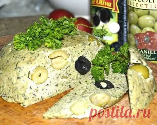 Оливковый домашний сыр