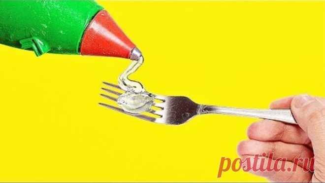 20 ГЕНИАЛЬНЫХ ЛАЙФХАКОВ С ЛОЖКАМИ И ВИЛКАМИ