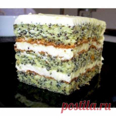 МАКОВЫЙ ТОРТ С ТВОРОГОМ. Вкус вас восхитит, попробуйте! - МирТесен