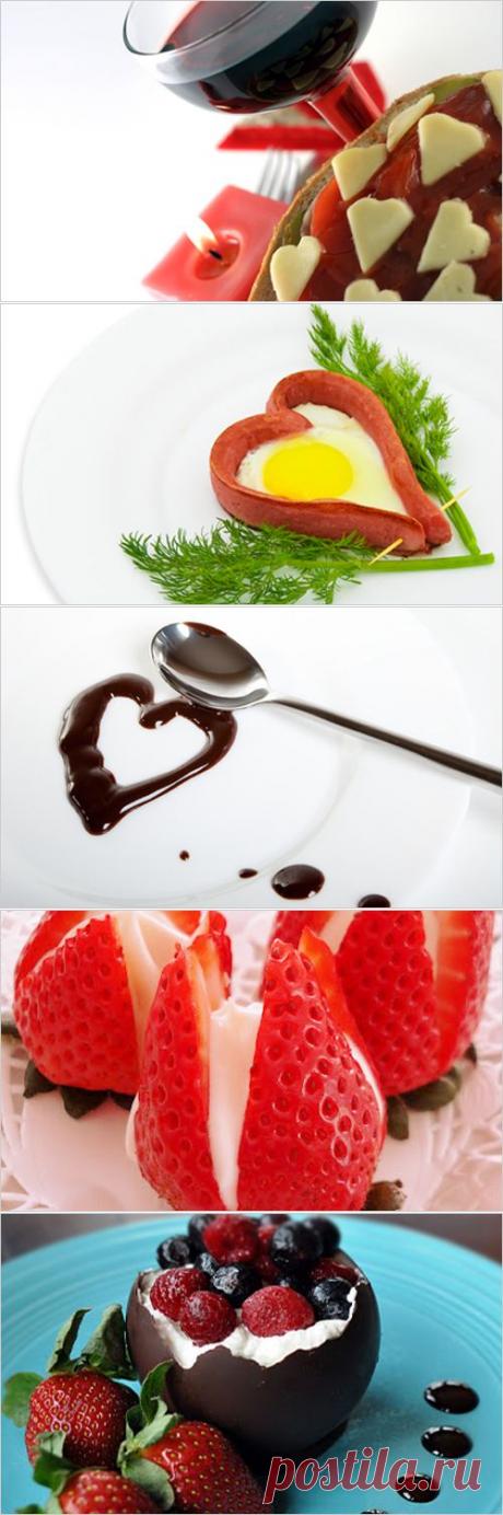 Украшение блюд: романтические нотки