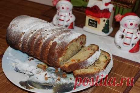 Необыкновенно вкусный и ароматный кекс с цукатами и орехами