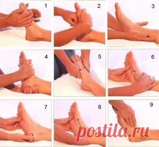 Как делать массаж стоп?