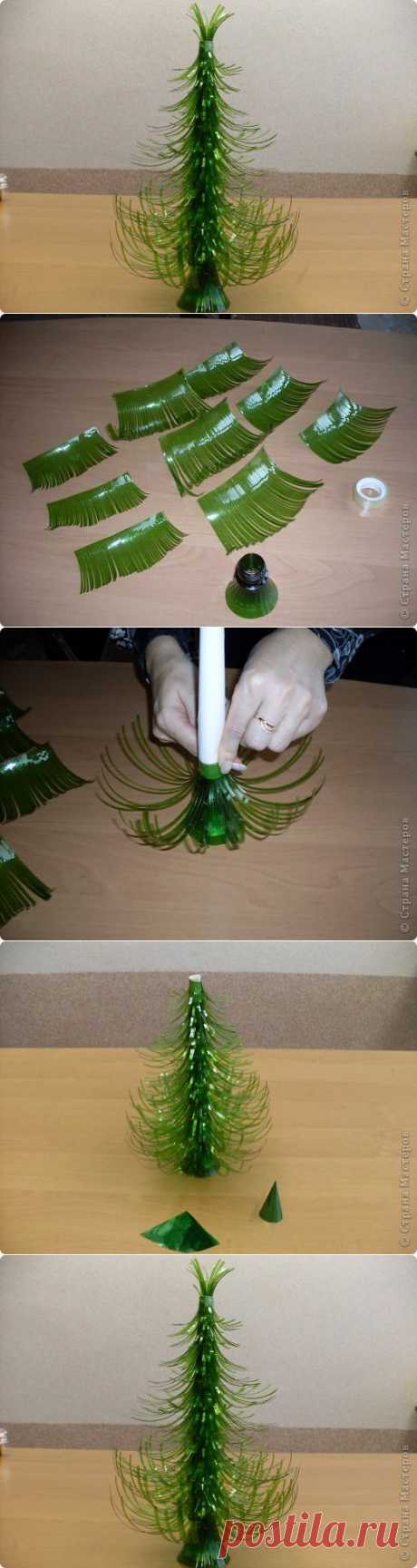 ёлочка из пластиковых бутылок