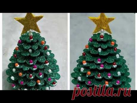 Christmas tree decoration#christmas Papercraft#easy Christmas decoration# Christmasglitterpaper tree