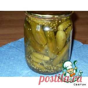 Огурцы маринованные "Как магазинные" - кулинарный рецепт