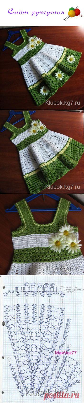 Платье для девочки крючком