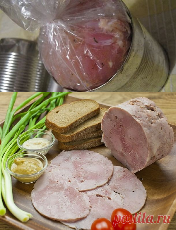 Положи в жестяную банку рукав с куриным мясом. Через час ты получишь королевское блюдо!
