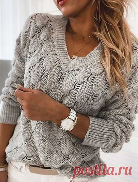 Пуловеры объемным чешуйчатым узором - 3 супер модели с описанием - Knitting.Klubok.ru.com