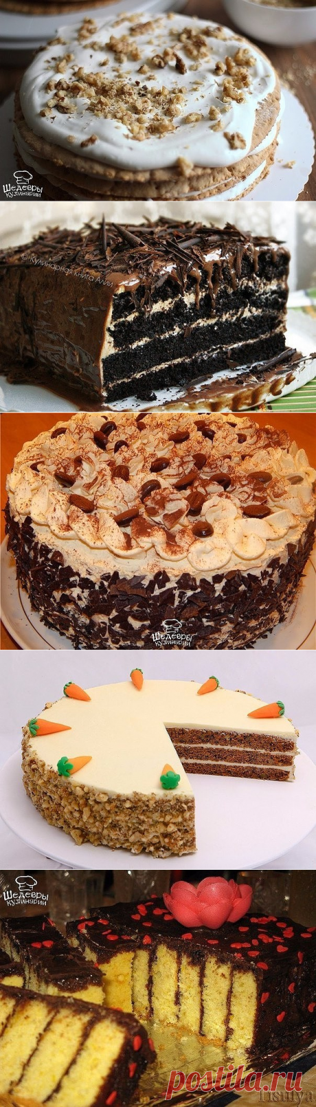 УДИВИТЕЛЬНЫЕ ДОМАШНИЕ ТОРТЫ: ТОП-5 РЕЦЕПТОВ 🍰