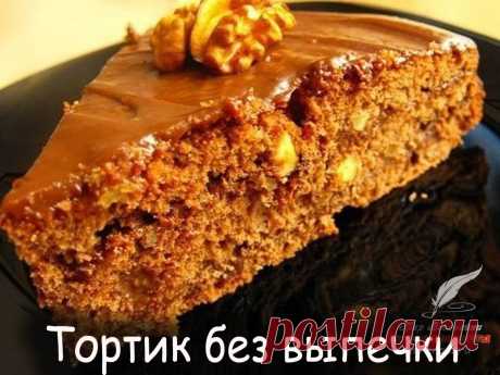 Тортик без выпечки - Вкусные рецепты от Мир Всезнайки