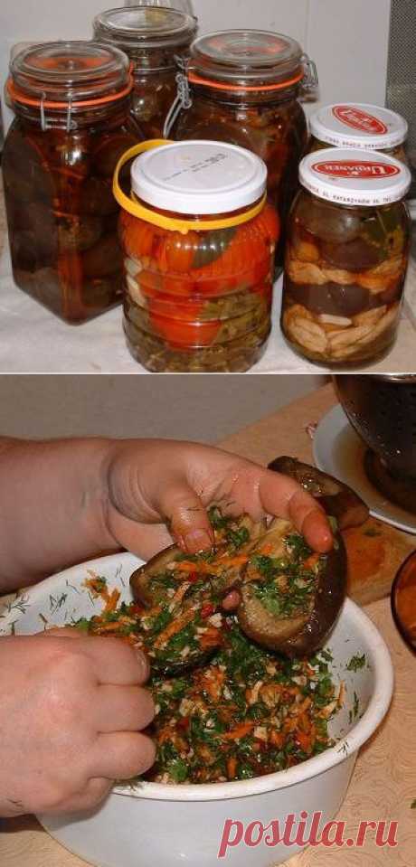 Фаршированные баклажаны.