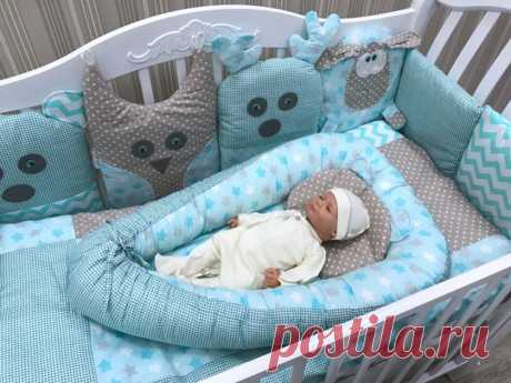Бортики в кроватку для новорожденных своими руками, выкройки, шьем защиту для кровати от падений своими руками