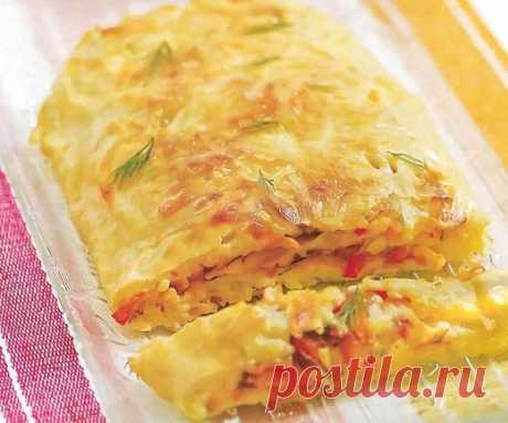 Как приготовить постный картофельный рулет с овощами :: Кулинарные рецепты