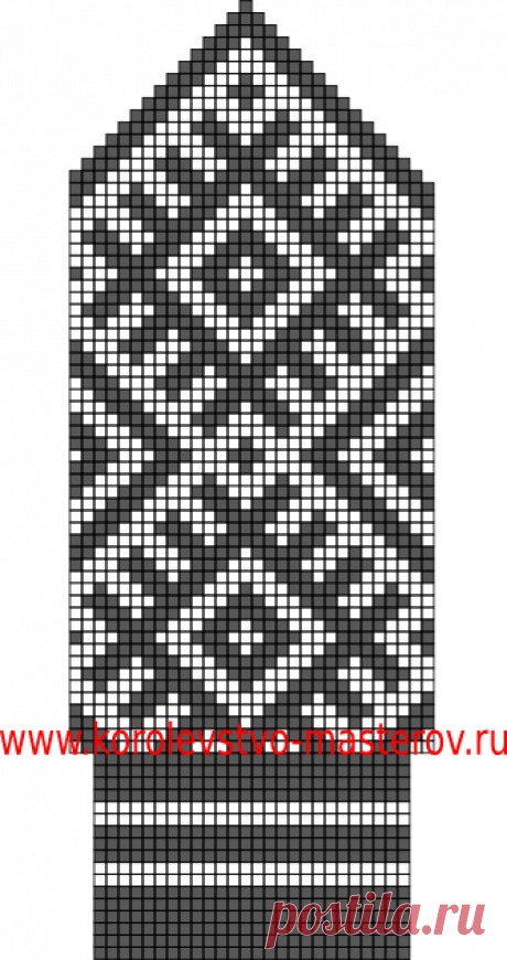 Северное узорное вязание. Варежки с орнаментом.