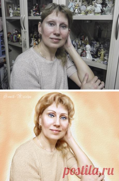Портретная обработка фотографии в стиле ФотоАрт