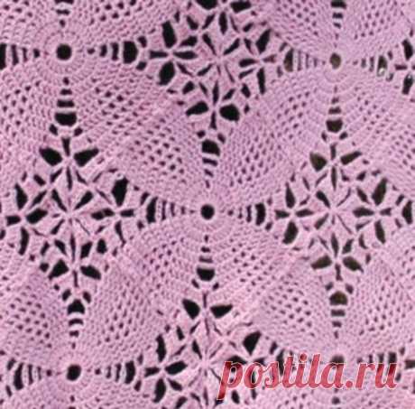 ABC Knitting Patterns - Pink Square Motif Shawl