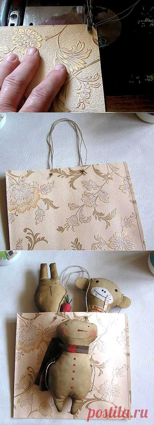 Сумочка из обоев для упаковки изделий. - Ярмарка Мастеров - ручная работа, handmade