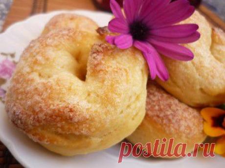 Сахарные колечки : Выпечка сладкая