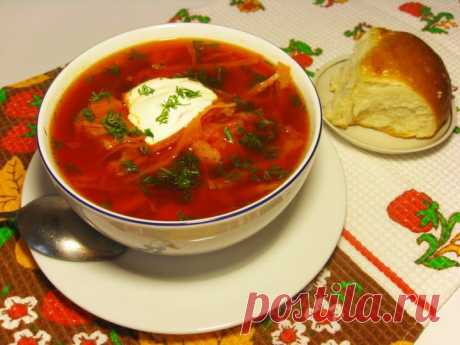 (+1) сообщ - Вкуснейший украинский борщ! | Любимые рецепты